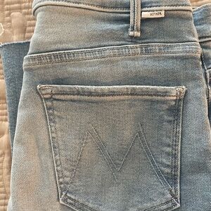 Mother the hustler ankle fray jeans